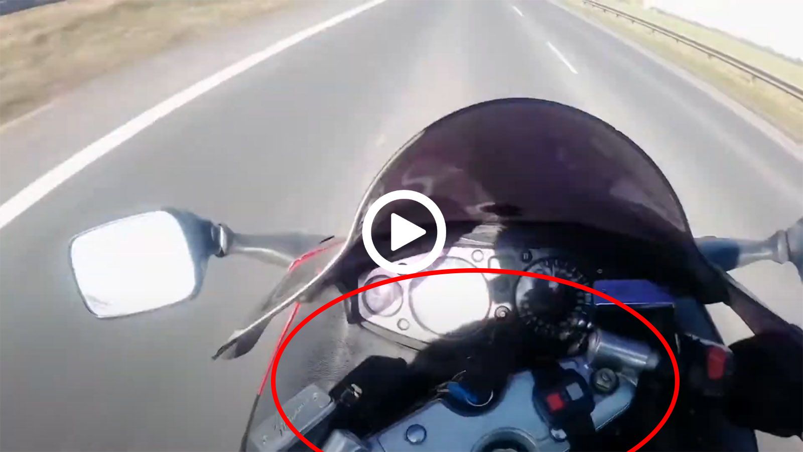 VIDEO: Όταν μπλοκάρουν τα φρένα της Busa στα 210 χλμ/ώρα! 