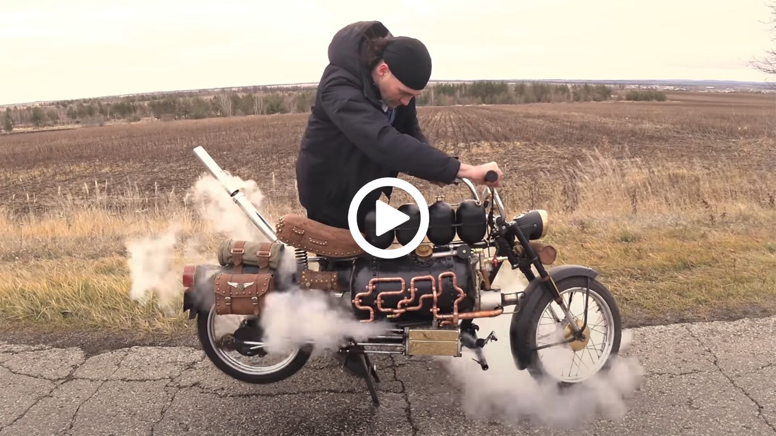 VIDEO: Ατμοκίνητη μοτοσυκλέτα, γιατί η τιμή βενζίνης δε λέει να πέσει