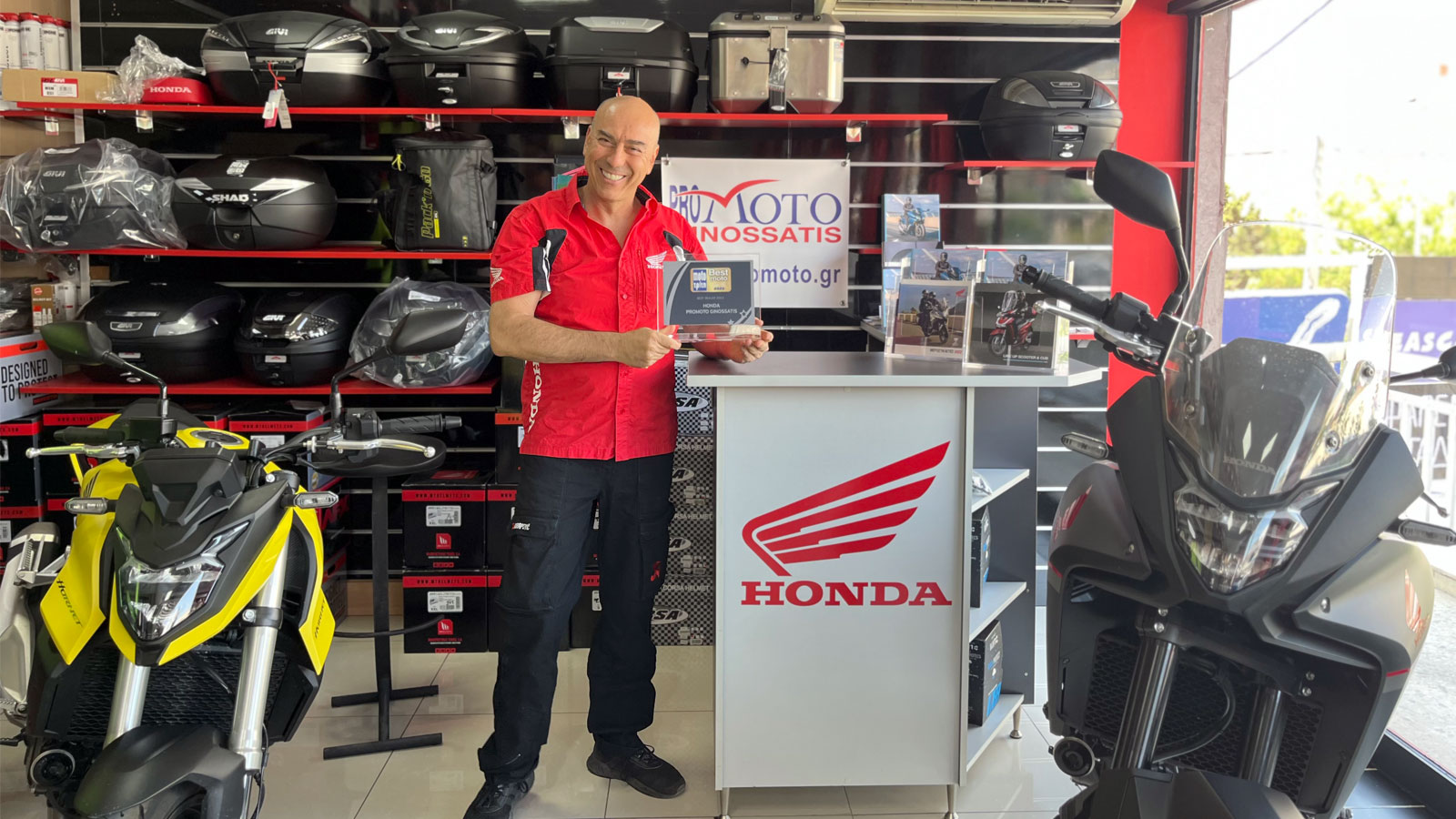 Promoto Ginossatis: Αναδείχθηκε ως best dealer της Honda για το 2023