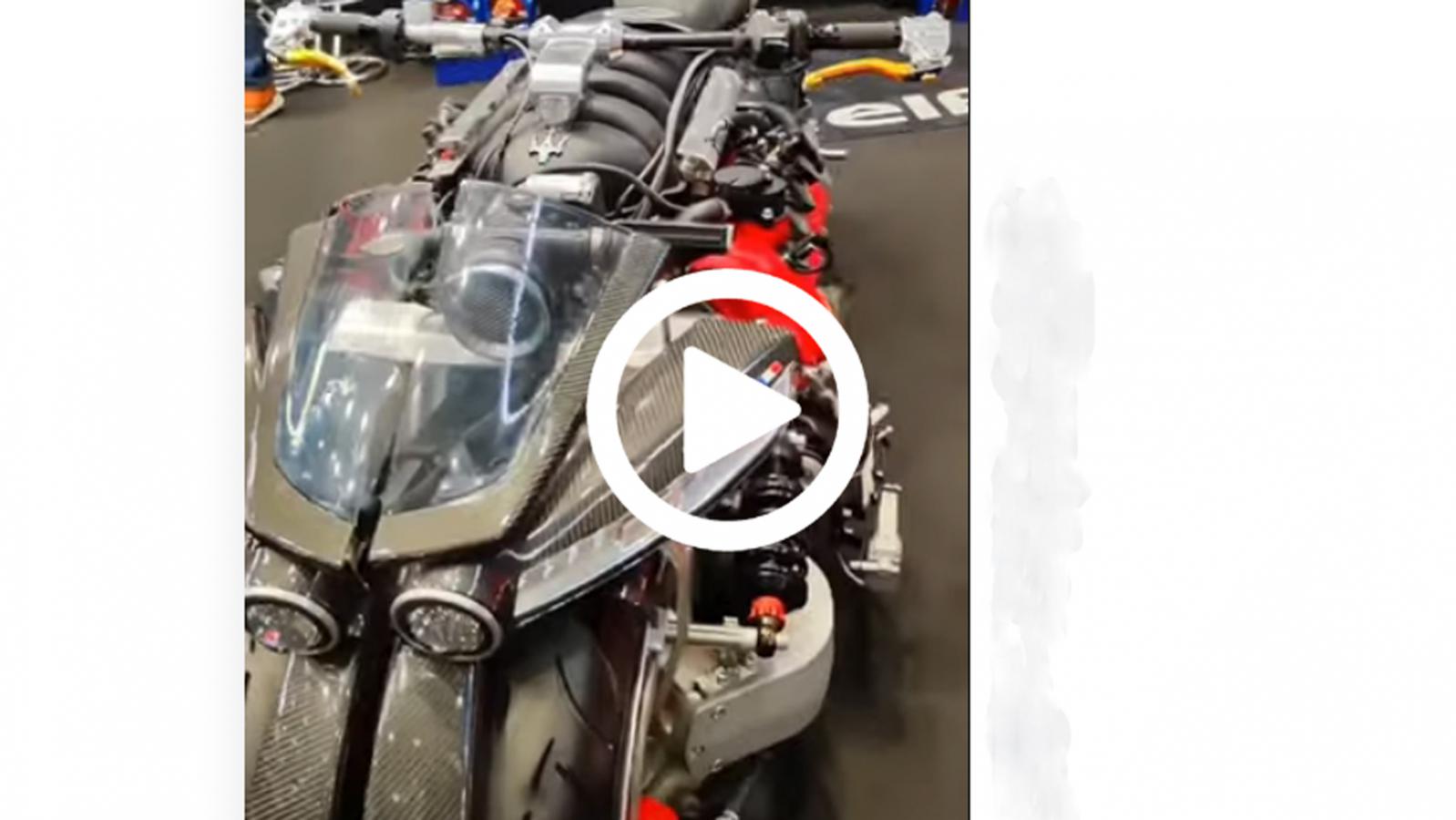 VIDEO: Μοτοσυκλέτα με κινητήρα...από Maserati!!!