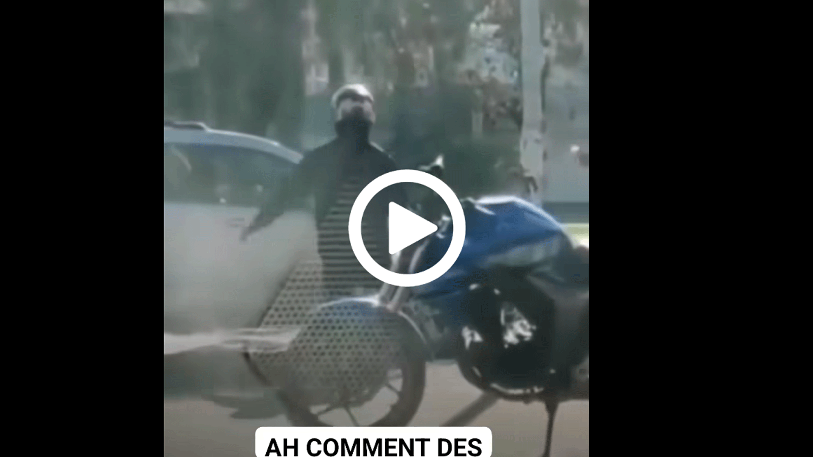 VIDEO: `Αγριο ξυλίκι μοτοσυκλετιστή και αυτοκινητάκια