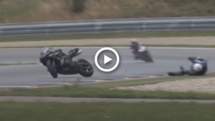 Ο αναβάτης έπεσε αλλά η μοτοσικλέτα συνέχισε [video]