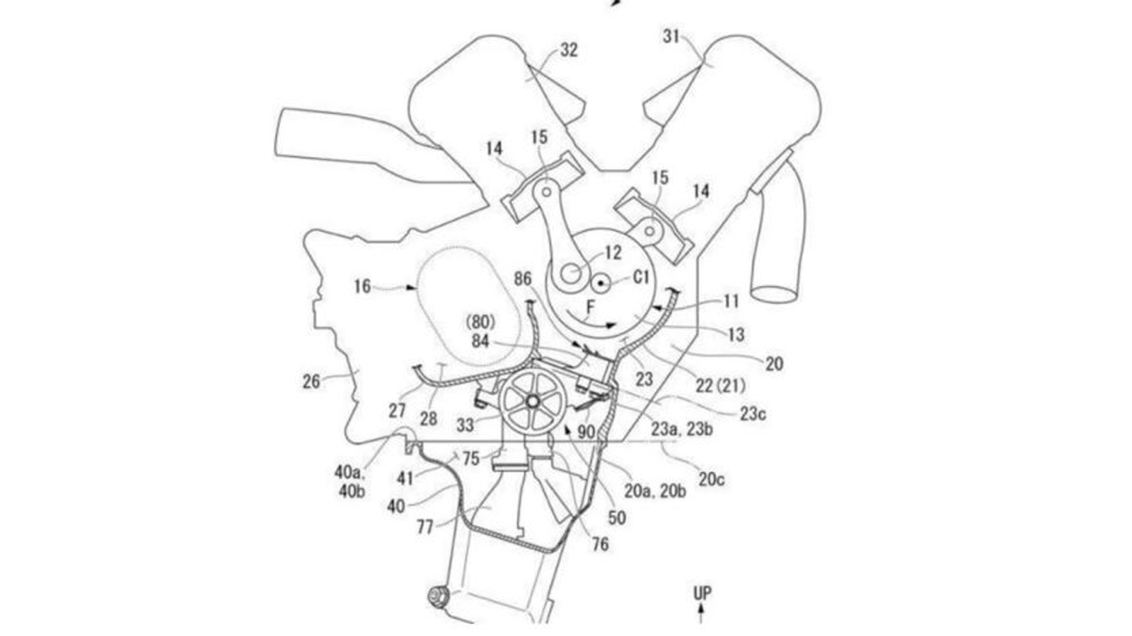 Honda: Αποκαλύφτηκε ακόμα μια πατέντα για το νέο V4 κινητήρα της