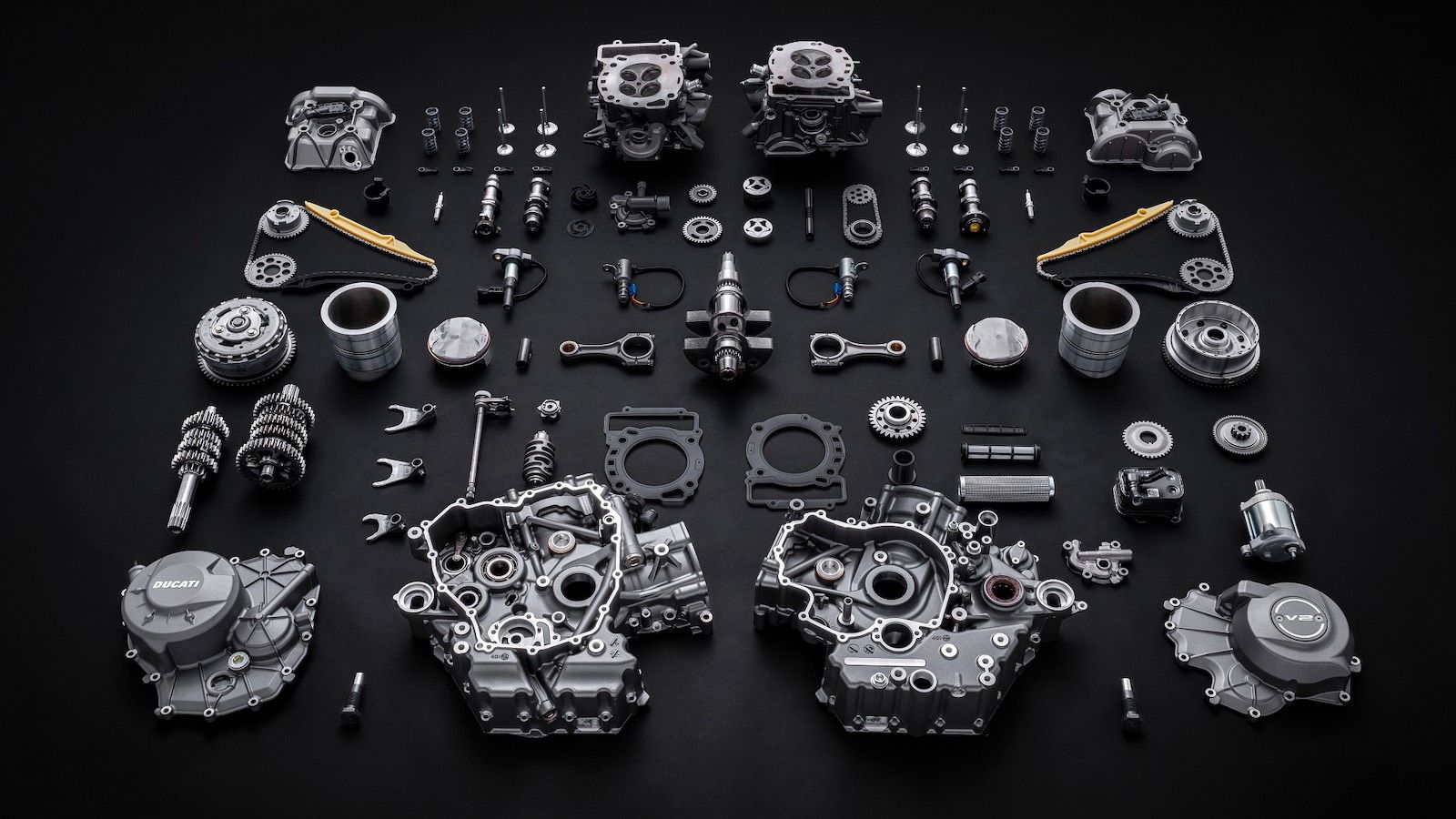 Νέος V2 κινητήρας: Ο ελαφρύτερος δικύλινδρος κινητήρας Ducati