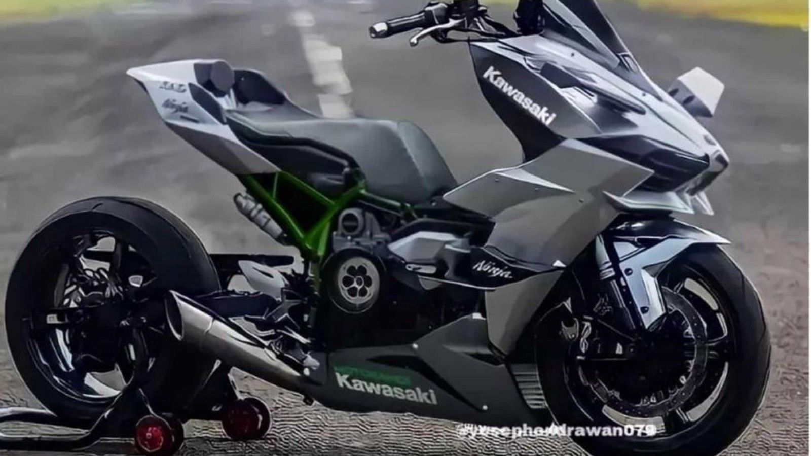 Kawasaki J1000 H2: έρχεται 4κύλινδρο 1000άρι σκούτερ με κομπρέσσορα;