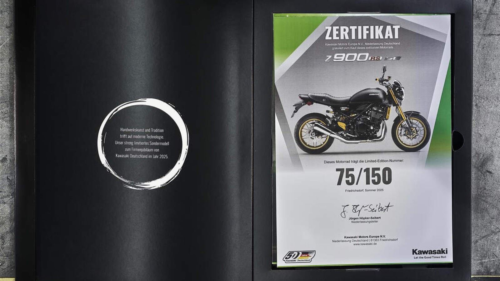 Kawasaki Z900RS SE Limited Edition: Η δίτροχη «τούρτα» για τα 50 χρόνια Kawasaki Γερμανίας