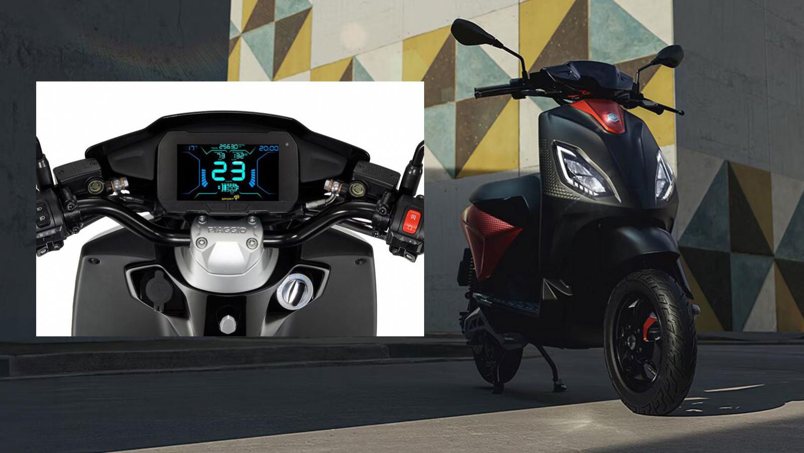 Η μεγάλη οθόνη του Piaggio 1 Active του δίνει μία πολύ φουτουριστική όψη