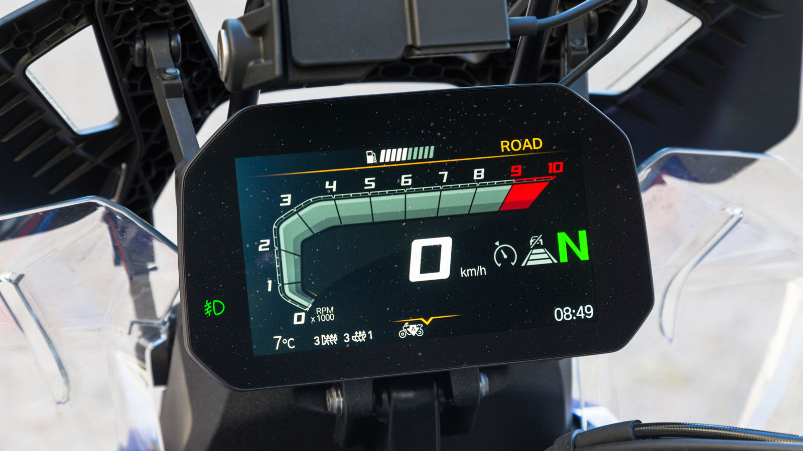 Η οθόνη της BMW R 1300 GS.