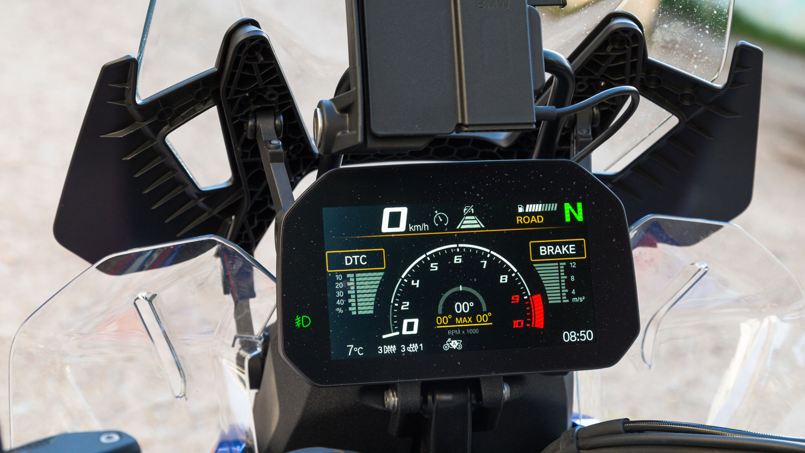 Η οθόνη της BMW R 1300 GS.