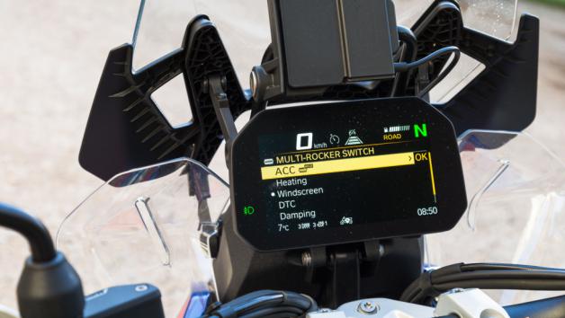 Η οθόνη της BMW R 1300 GS.