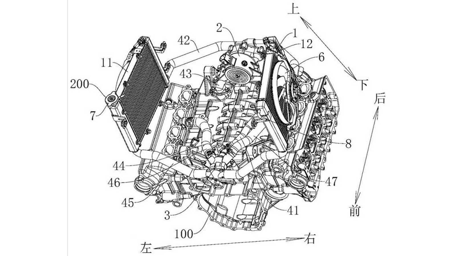 Οκτακύλινδρος Boxer κινητήρας από την GWM