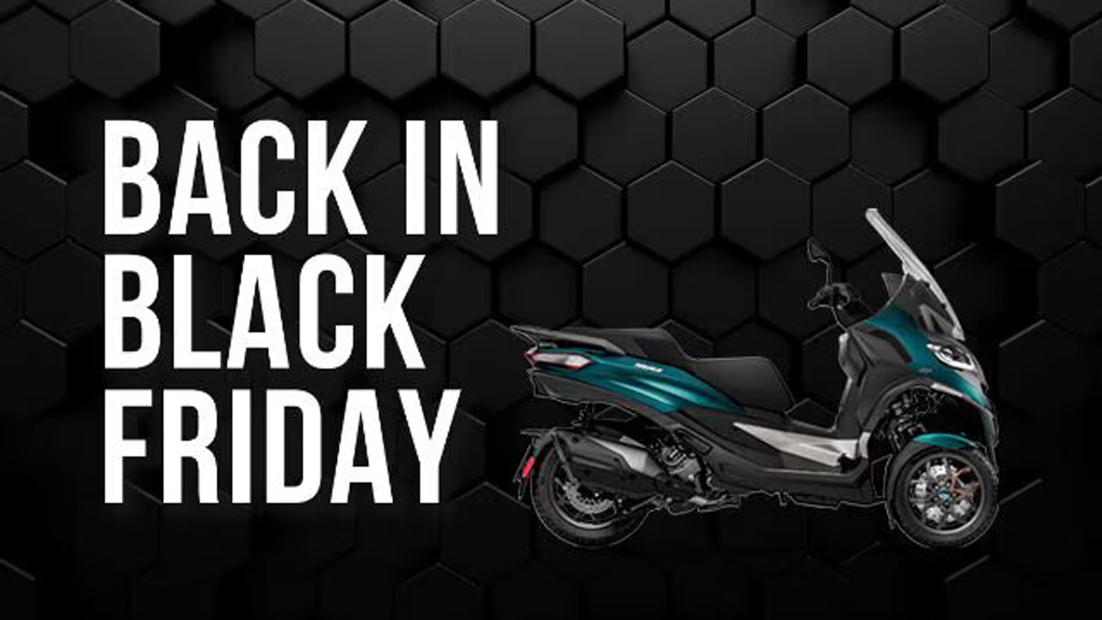 Piaggio MP3: Black Friday προσφορές για το τρίτροχο της Piaggio