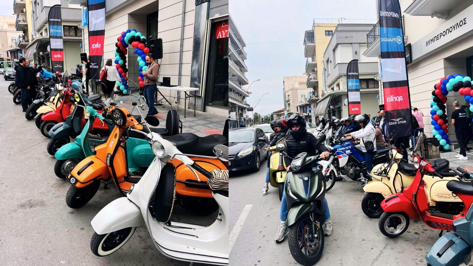 Η επιτυχία των εγκαινίων και του πρόσφατου test ride ενισχύουν ακόμη περισσότερο την παρουσία των brands του Piaggio Group στον Βόλο, δημιουργώντας μι