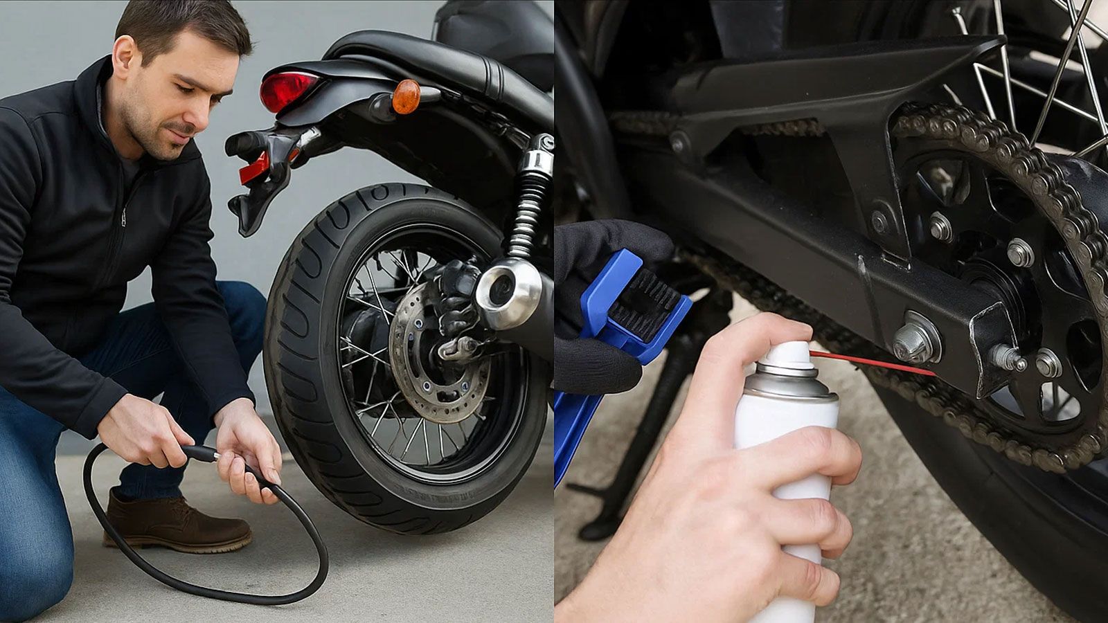 Τα ελαστικά είναι από τα ακριβότερα αναλώσιμα μιας μοτοσυκλέτας και η φθορά τους εξαρτάται άμεσα από τη σωστή πίεση.