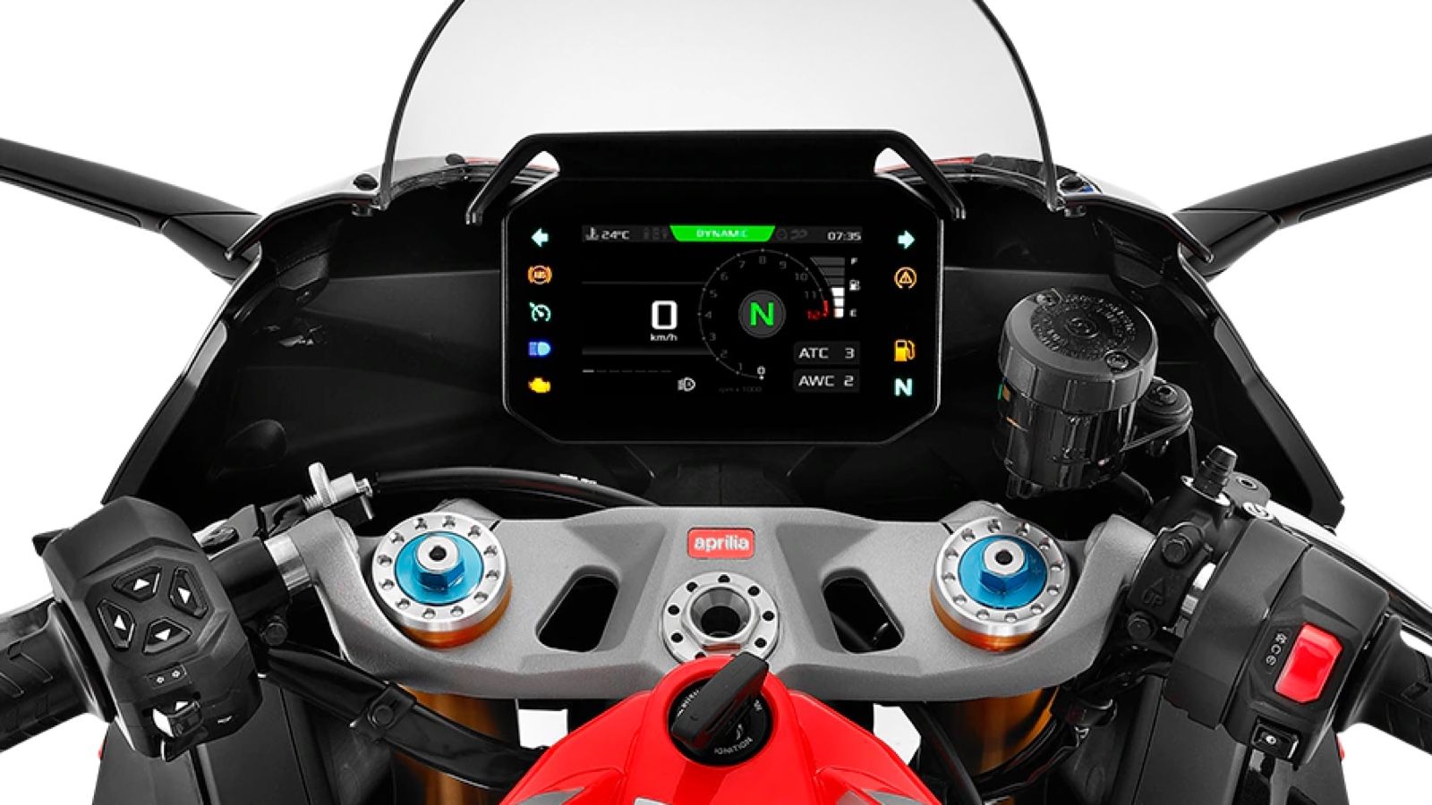 Πίνακας οργάνων με lap timer.