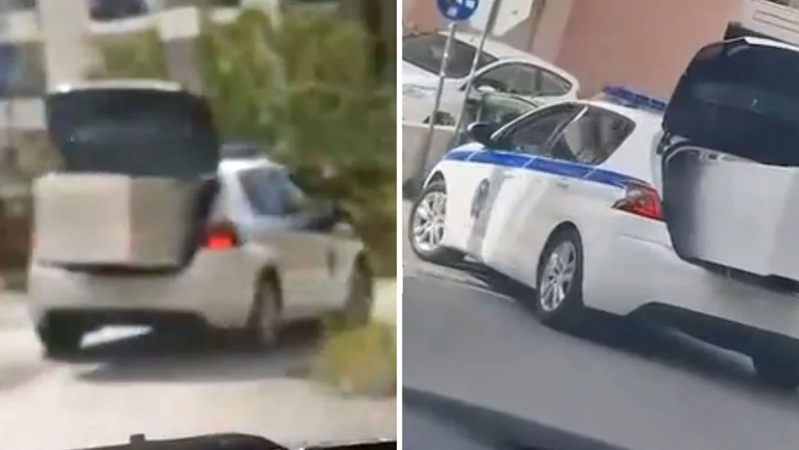 Ένα βίντεο που κάνει τον γύρο του διαδικτύου έχει προκαλέσει σάλο και έντονες αντιδράσεις, καθώς δείχνει περιπολικό της Ελληνικής Αστυνομίας να μεταφέ