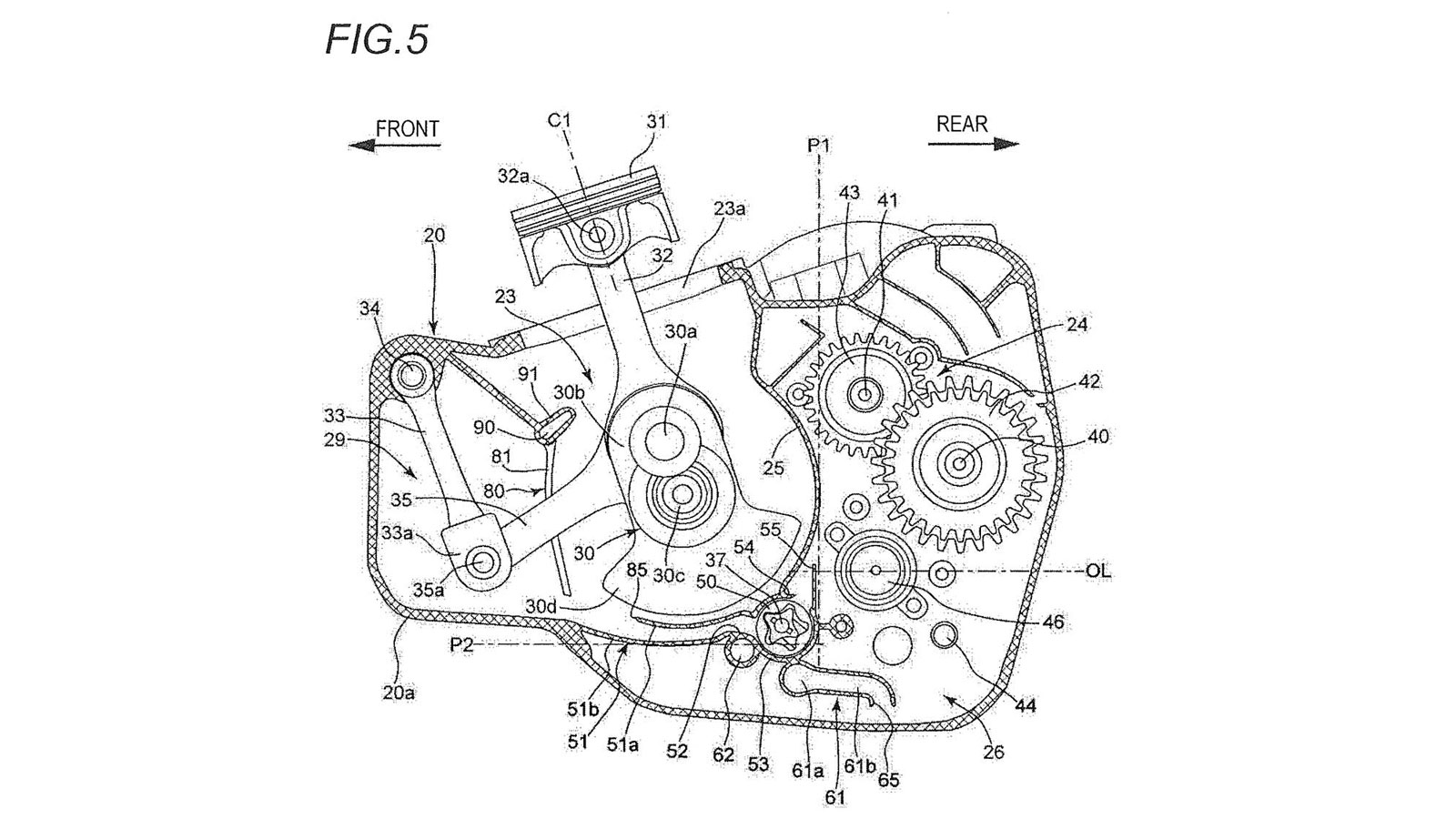 Ο πρωτοποριακός κινητήρας του Ducati Supermono που χρησιμοποιούσε έναν βραχίονα για να σταθεροποίηση, επιτρέποντάς του να στροφάρει σε υψηλότερες ταχύ