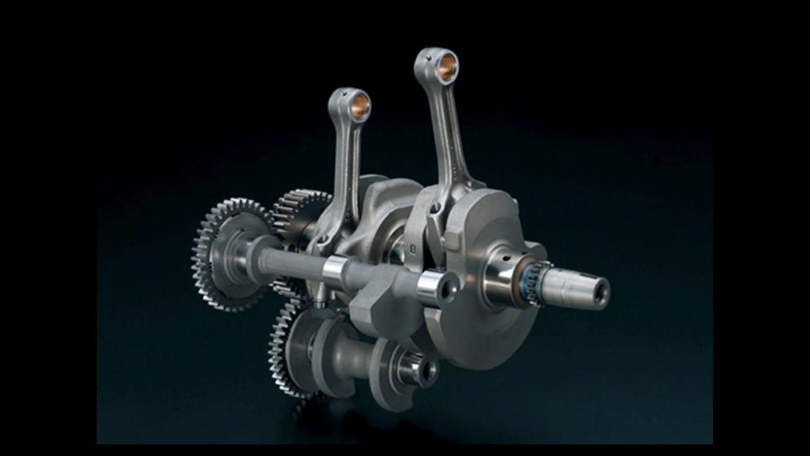 Οι αντικραδασμικοί άξονες συνδέονται με τον στροφαλοφόρο άξονα του κινητήρα και κάνουν την λειτουργία του πιο ομαλή. 