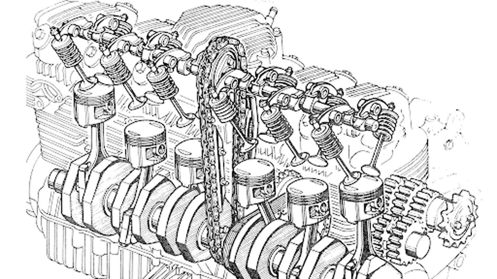 Ο κινητήρας της Benelli 750 Sei ήταν η καρδιά του εγχειρήματος: ένας εξακύλινδρος εν σειρά 747 κ.εκ., σχεδιασμένος από τον μηχανικό Piero Prampolini. 