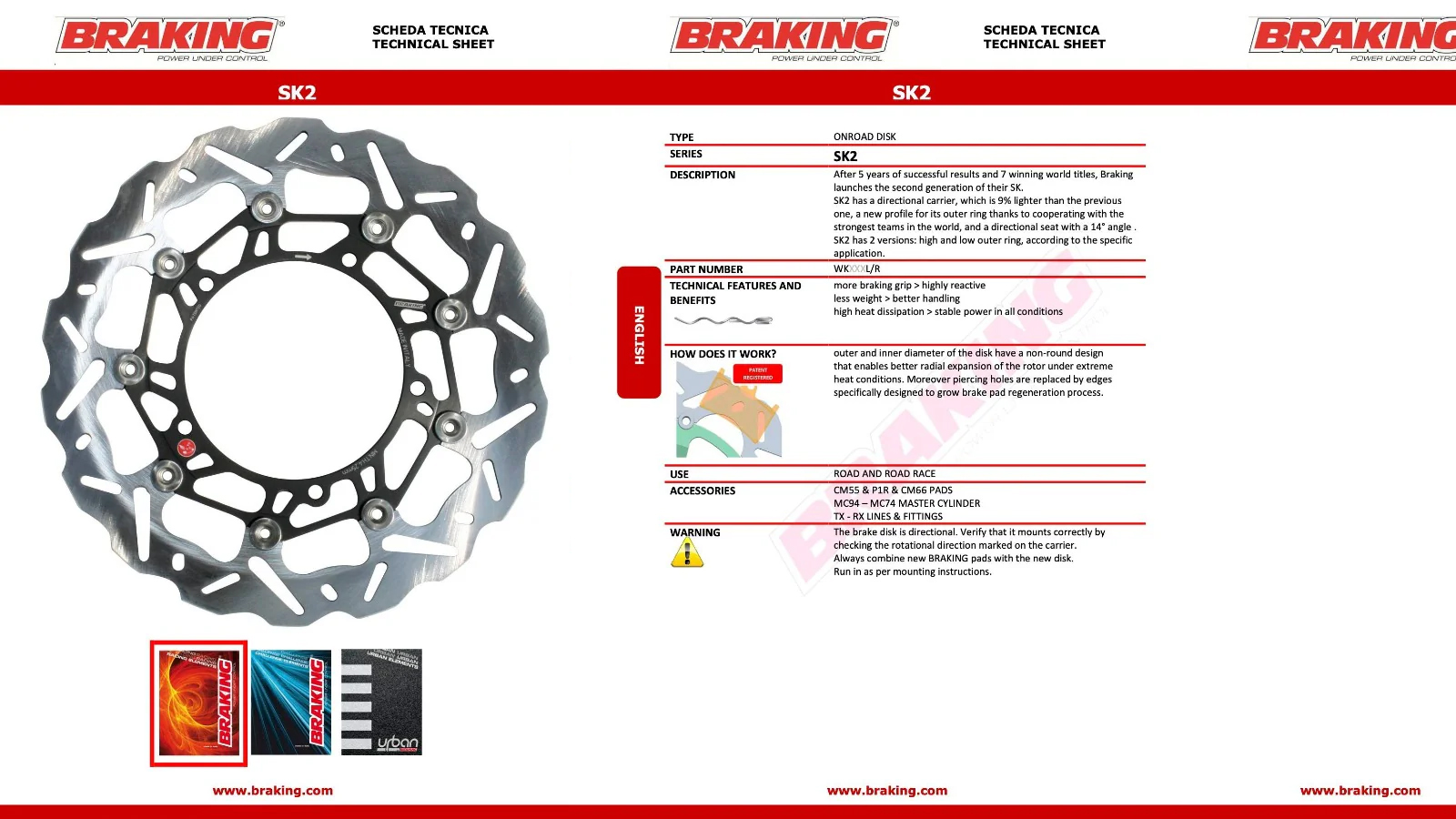 Oversize kit εμπρός φρένου για Yamaha TMAX 530 και TMAX 560 από την Braking 