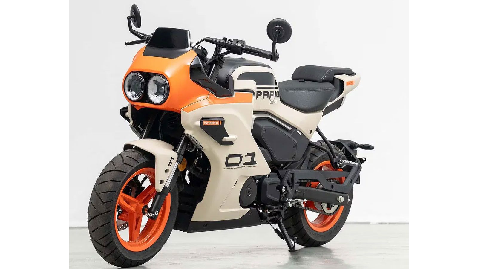 Το Papio XO-1 βασίζεται στον μονοκύλινδρο αερόψυκτο κινητήρα 124cc της CFMoto, ο οποίος αποδίδει 9,3 ίππους και 9,2 Nm ροπής, μέσω ενός 6τάχυτου κιβωτ