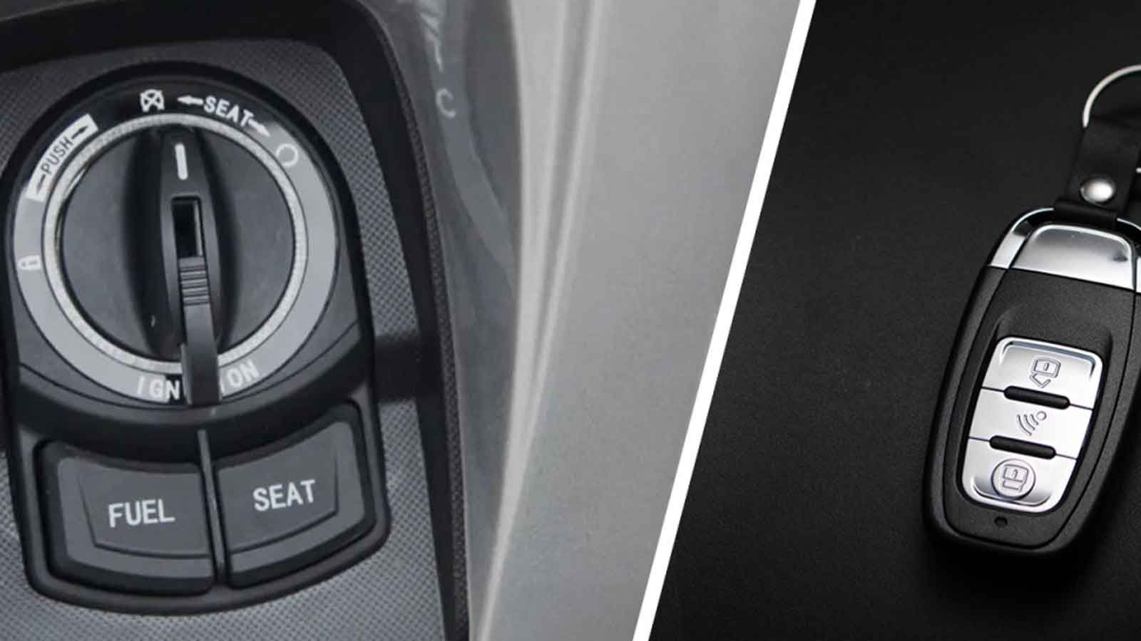 Το Keyless σύστημα δίνει τέλος στα κλειδιά: με το πάτημα ενός κουμπιού ξεκινάς το scooter, ανοίγεις τη σέλα ή την τάπα καυσίμου. 
