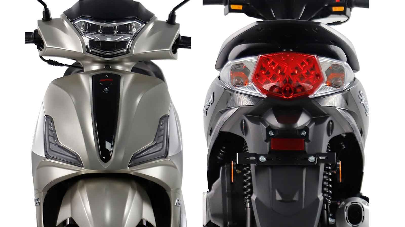 ο Synergy 125 ξεχωρίζει για τη μοντέρνα, κομψή αισθητική του, με πλήρη LED φωτισμό (εμπρός, πίσω και φλας) και φώτα ημέρας DRL που αυξάνουν την ορατότ