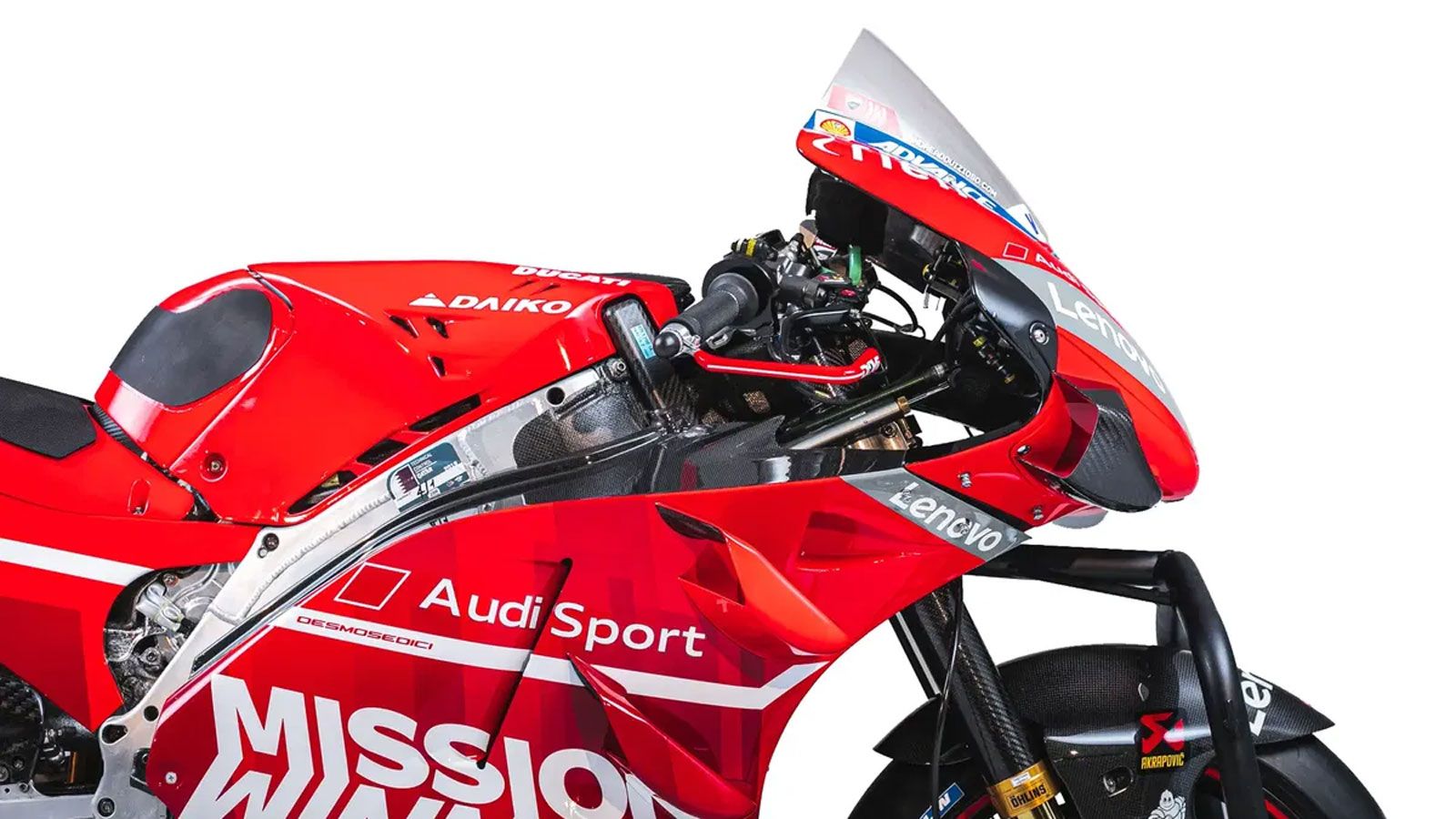 Δεν πρόκειται για αντίγραφο, ούτε για μοτοσυκλέτα έκθεσης, αλλά για το πραγματικό εργοστασιακό όπλο με το οποίο ο «Dovi» σημείωσε δύο νίκες, επτά βάθρ