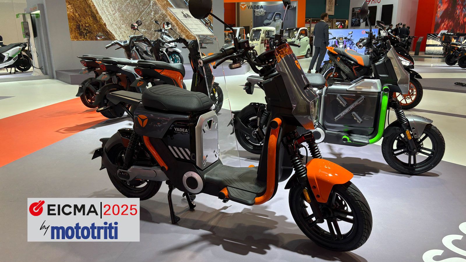 Το νέο GFX που είδαμε στο περίπτερο της εταιρίας YADEA στην EICMA, εμπίπτει  στην κατηγορία των ελαφρών προσωπικών ηλεκτρικών οχημάτων για τα οποία δε