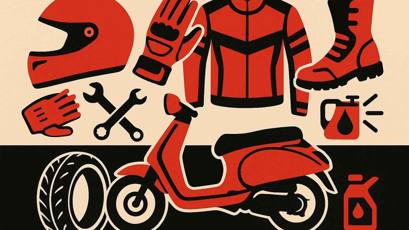 Η χρήση κράνους είναι υποχρεωτική από τον Κ.Ο.Κ. για όλους τους αναβάτες δικύκλων. Ωστόσο, για πραγματική ασφάλεια, ο βασικός εξοπλισμός δεν σταματά ε