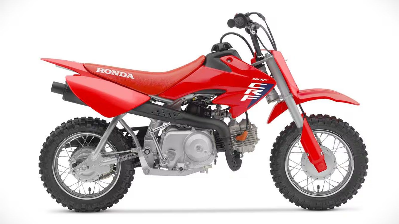 Το μικρότερο μοντέλο της σειράς, Honda CRF50F, παραμένει η ιδανική επιλογή για παιδιά και αρχάριους χάρη στο χαμηλό βάρος, την μικρή σέλα και την εύκο
