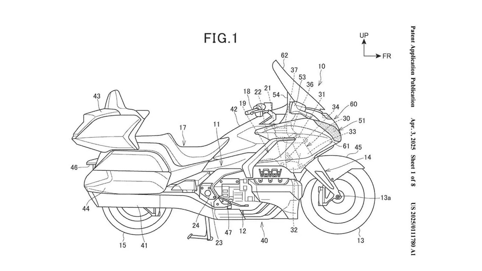 Σύστημα Προειδοποίησης Αλλαγής Λωρίδας για τη Gold Wing ετοιμάζει η Honda