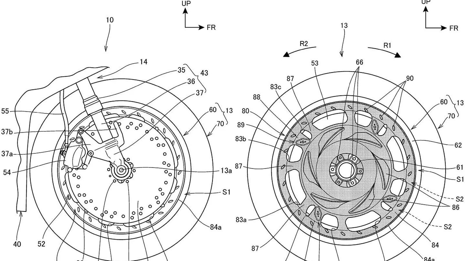 Ο σχεδιασμός περιλαμβάνει μεγάλους δίσκους φρένων που λειτουργούν και ως ψύκτρες, ενώ ειδικά αεροδυναμικά καλύμματα με πτερύγια αναλαμβάνουν να αποβάλ
