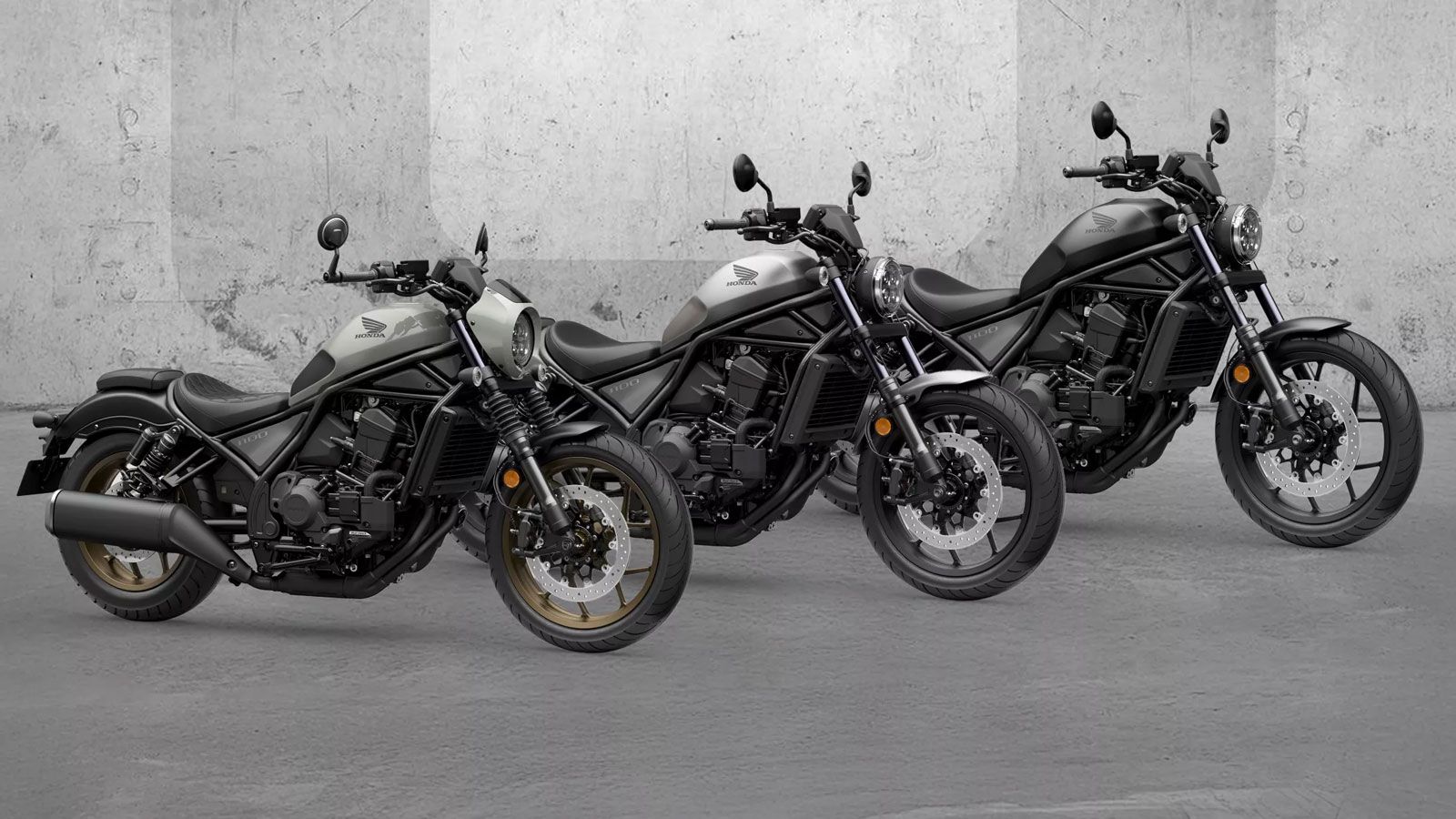 Η οικογένεια Rebel –που περιλαμβάνει τις εκδόσεις CMX1100 Rebel, Rebel SE και Rebel T με πλαϊνές βαλίτσες και μισό φέρινγκ– παραμένει από 