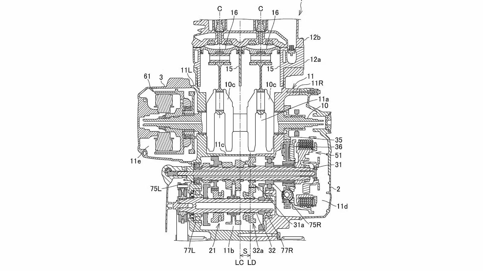 Το πρώτο δίπλωμα ευρεσιτεχνίας περιγράφει ένα ολοκαίνουργιο κύκλωμα λαδιού, σχεδιασμένο για να μειώνει τις εσωτερικές τριβές στις αντλίες λαδιού.