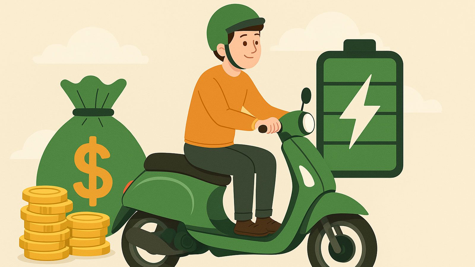 Η μετάβαση από ένα θερμικό σε ένα ηλεκτρικό scooter μπορεί να μοιάζει ακριβή στην αρχή, όμως η επιστροφή της επένδυσης γίνεται πολύ πιο γρήγορα απΆ όσ