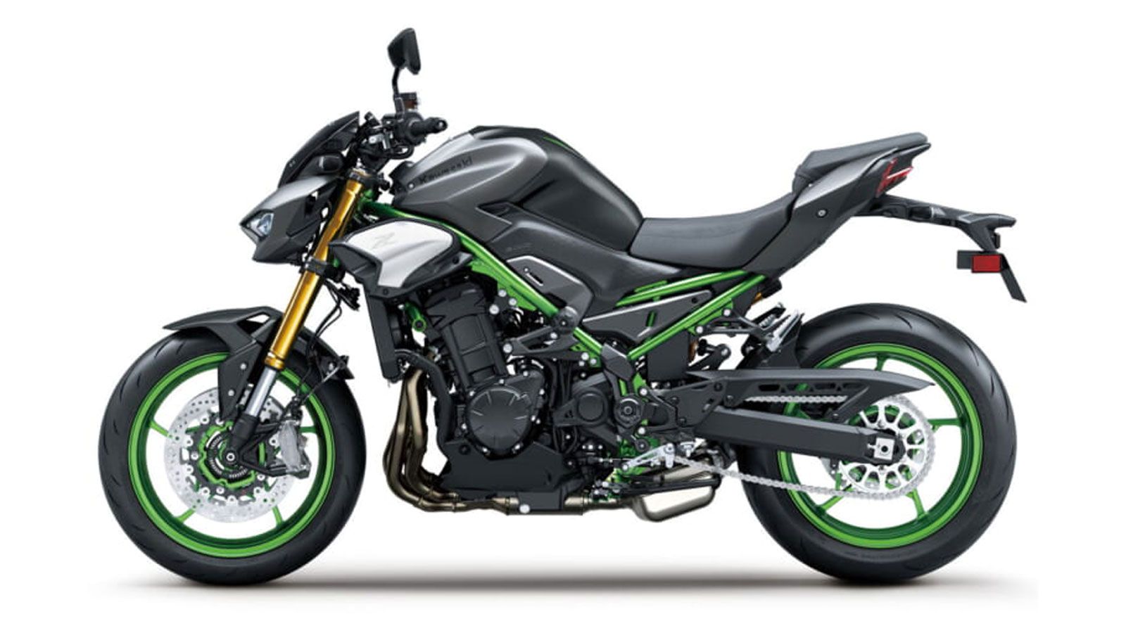 Φοράει αναρτήσεις Öhlins, φρένα Brembo, ειδική σέλα με ραφές τύπου δέρματος και ξεχωριστά γραφικά. 