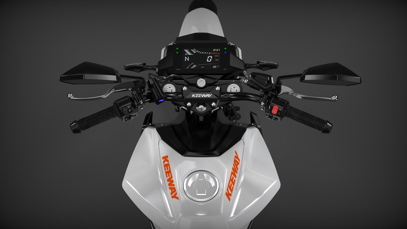 Η Keeway εφοδίασε την RKS 125 με LED φωτιστικά σώματα εμπρός και πίσω, ενώ ο πίνακας οργάνων είναι ψηφιακός τύπου LCD και περιλαμβάνει όλες τις βασικέ