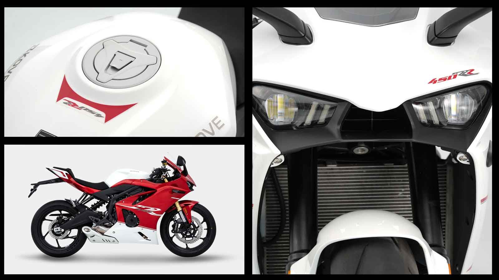 Ο εξοπλισμός περιλαμβάνει IMU (μονάδα αδράνειας) που συνεργάζεται με TCS και ABS ,Υδραυλικό steering damper ,Φώτα LED με λειτουργία προσαρμογής στις σ