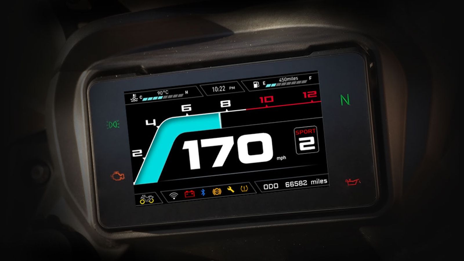 Η τεχνολογική υπεροχή της MAVERICK 510X αποτυπώνεται στην TFT έγχρωμη οθόνη 5 ιντσών, η οποία παρέχει Bluetooth και WiFi mirroring, με δυνατότητα προβ