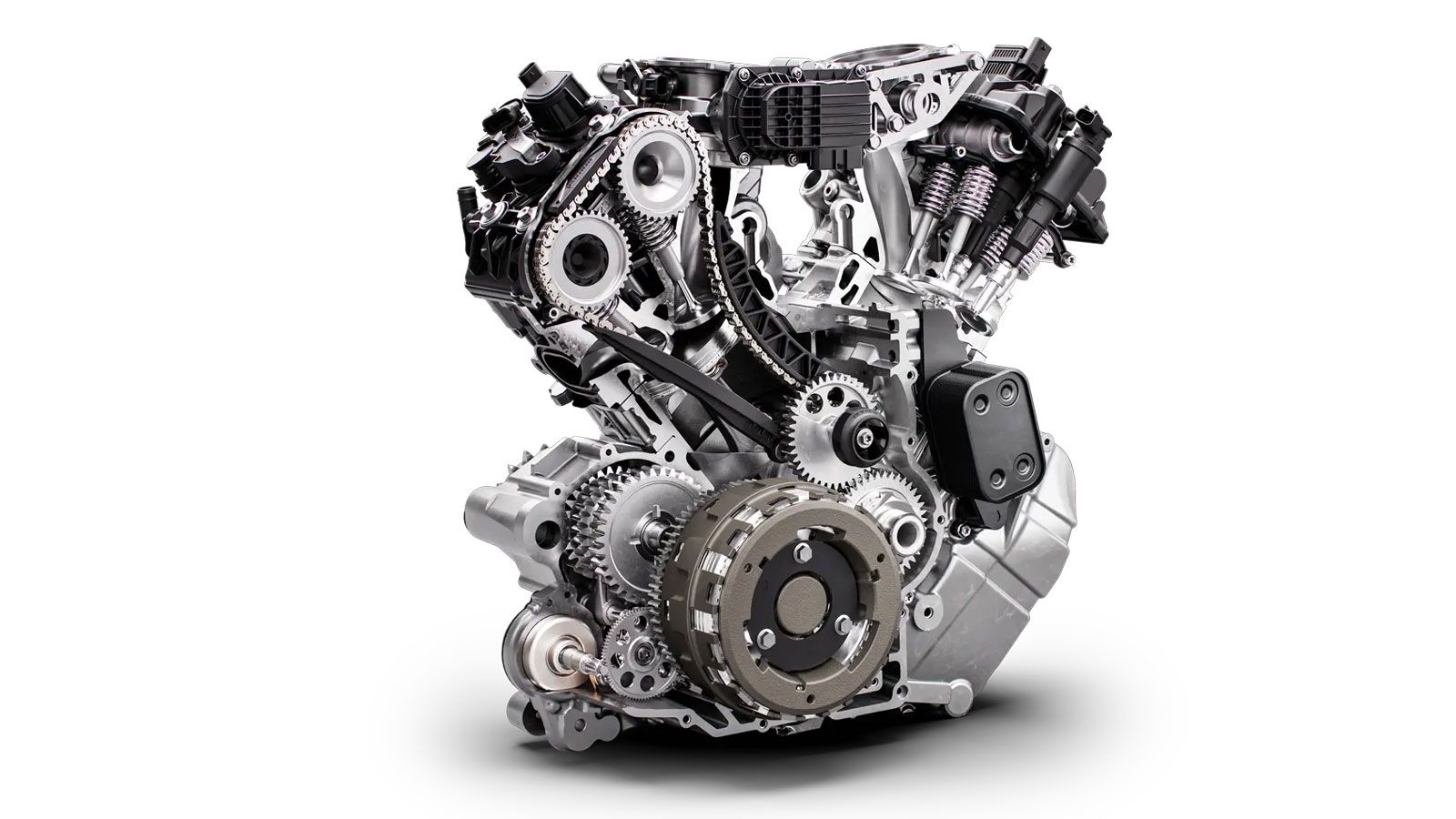 Ο ανανεωμένος δικύλινδρος V κινητήρας 75° αυξάνει τον κυβισμό στα 1.350 κ.εκ., αποδίδοντας 173 ίππους και 145 Nm ροπής, με νέο σύστημα υγρόψυξης που β