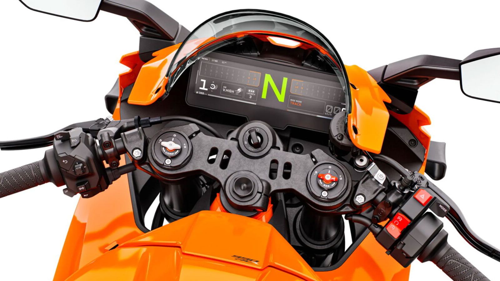 Η εργονομία έχει μελετηθεί διεξοδικά: έξι σημεία επαφής μεταξύ αναβάτη και ρεζερβουάρ των 15,7 λίτρων εξασφαλίζουν άνεση και φυσική στήριξη ακόμη και 