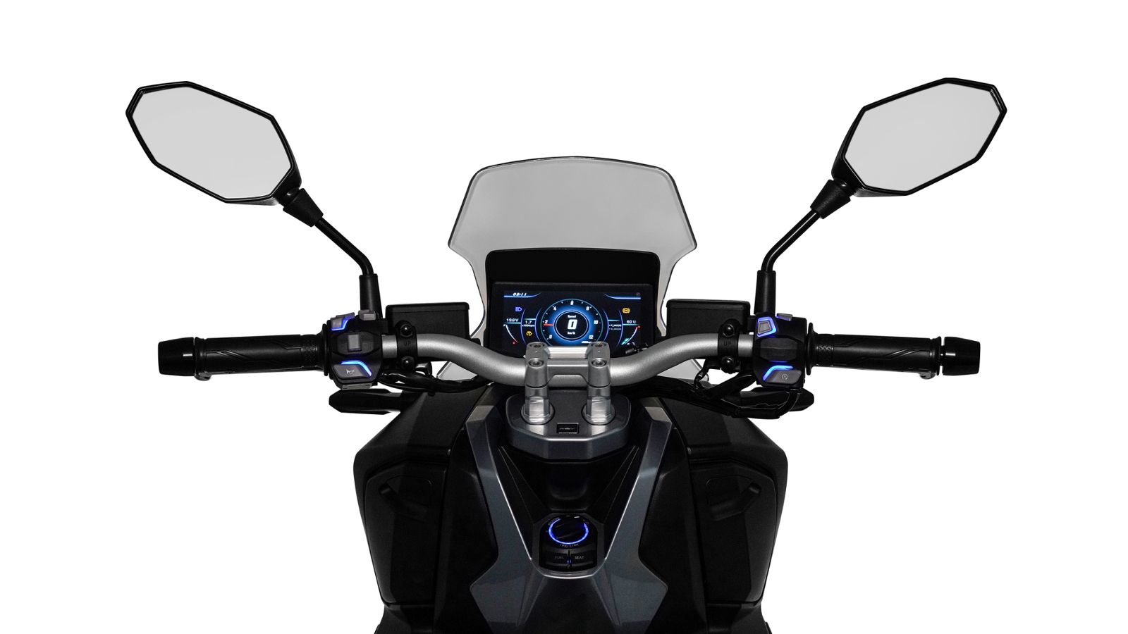 Όρθια θέση οδήγησης που δίνει τη δυνατότητα στον αναβάτη να βλέπει τα προπορευόμενα οχήματα με αποτέλεσμα να προνοεί και να προβλέπει καλύτερα τις συν