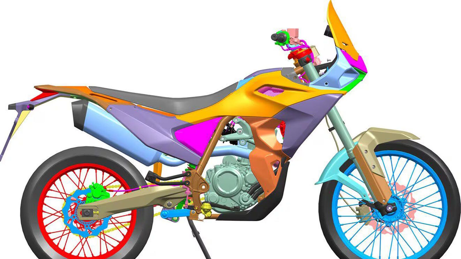 Ο κινητήρας φαίνεται να προέρχεται από τον γνωστό μονοκύλινδρο 292 κ.εκ. που συναντάμε στην Kawasaki KLX300 και στα Voge 300. 