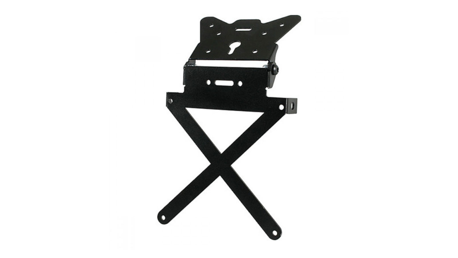 Η αναδιπλούμενη βάση πινακίδας X-Plate της Lampa, ζυγίζει μόλις 250 γραμμάρια και κατασκευάζεται από αλουμίνιο. 