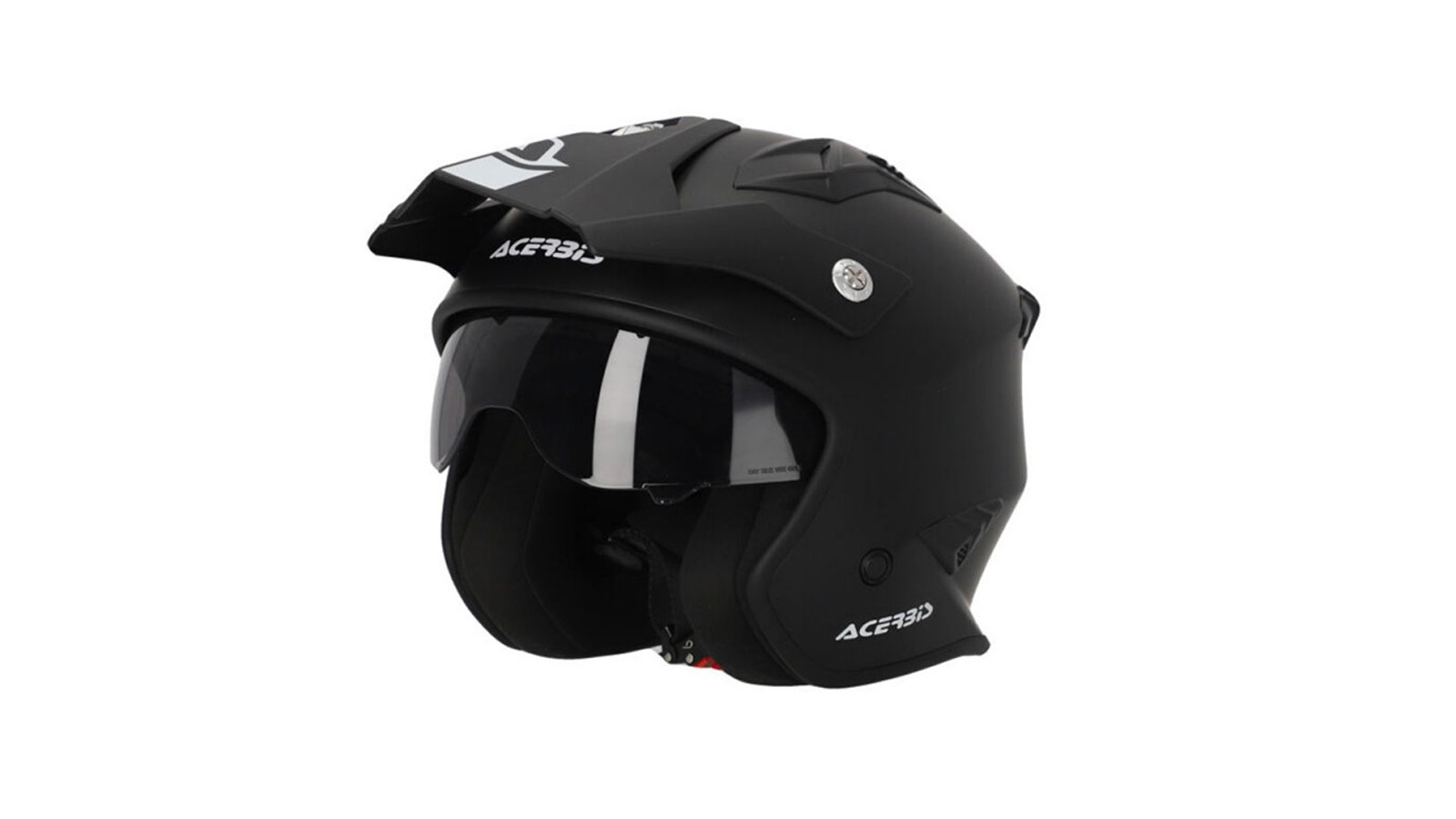 Το Acerbis Aria είναι ένα Adventure σχεδιασμού Jet κράνος ECE 22.06 προδιαγραφών με εσωτερική φιμέ ζελατίνα και γείσο. 