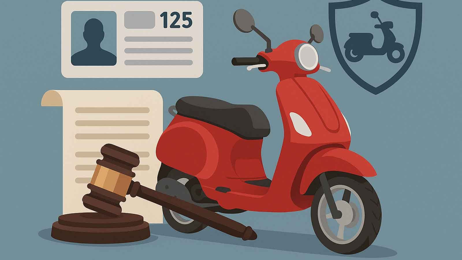 Η ελληνική νομοθεσία, εναρμονισμένη με την ευρωπαϊκή οδηγία 2006/126/ΕΚ, επιτρέπει υπό προϋποθέσεις την οδήγηση μοτοσυκλετών έως 125cc με δίπλωμα οδήγ