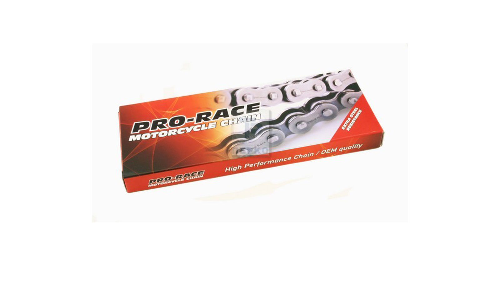 Η υψηλής απόδοσης αλυσίδα 428 112L της Pro Race είναι ιδανική για σπορ παπιά όπως το Crypton X 135.