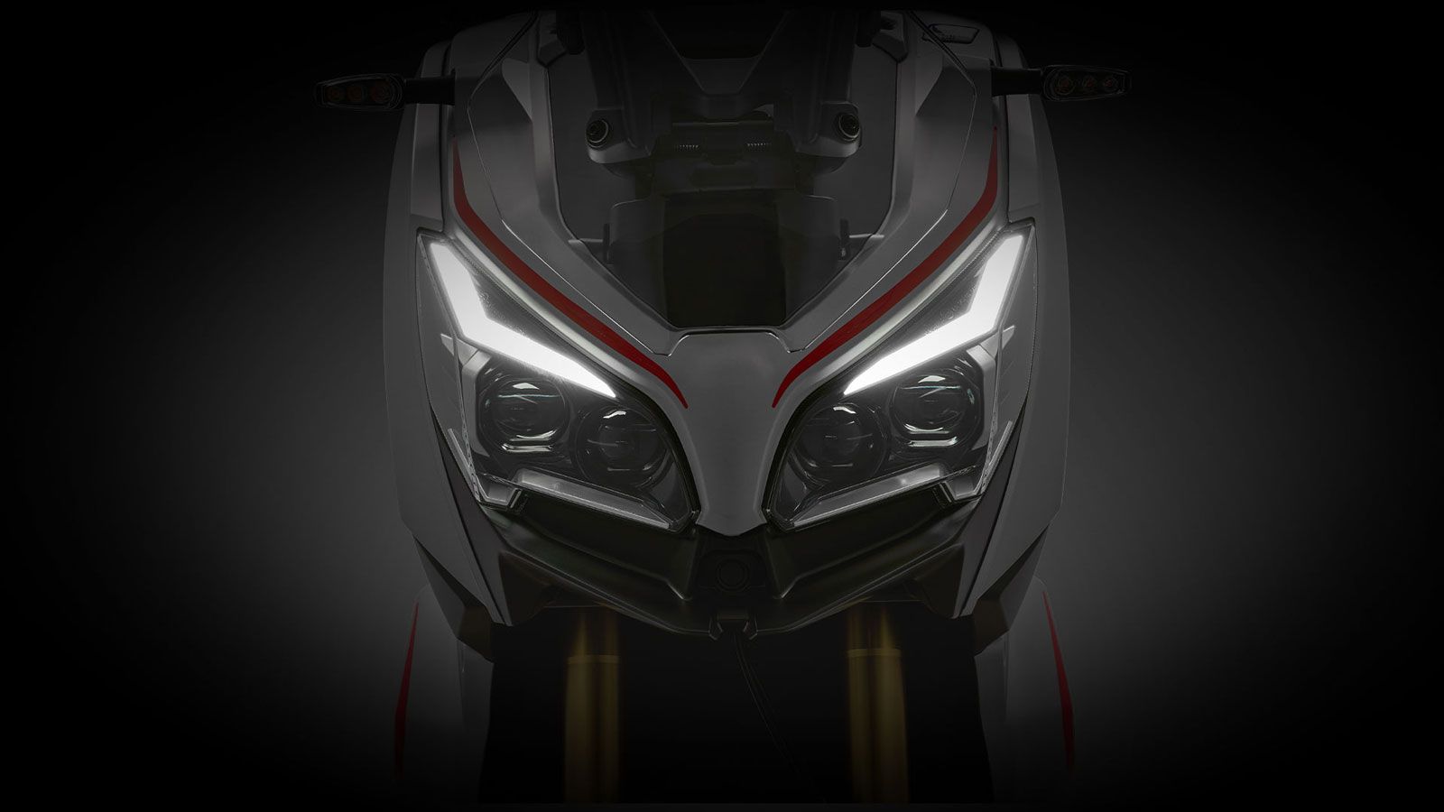 Ο πλήρης LED φωτισμός με DRL, το μοντέρνο πίσω φωτιστικό σώμα και η επιθετική σχεδίαση των προβολέων, ολοκληρώνουν την premium εικόνα του scooter, τοπ