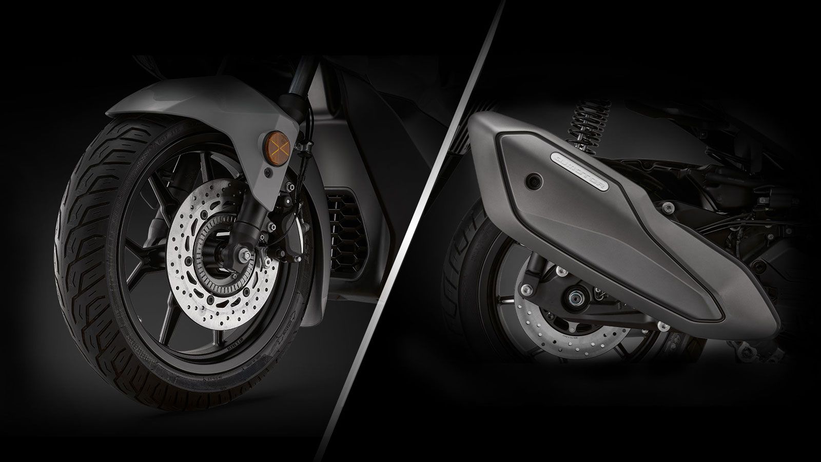 Η πέδηση του FORT 350 EVO βασίζεται σε δίσκο 256 χλστ. εμπρός με διπίστονη δαγκάνα Ø27 και δίσκο 240 χλστ. πίσω με δαγκάνα Ø34, εξασφαλίζοντ